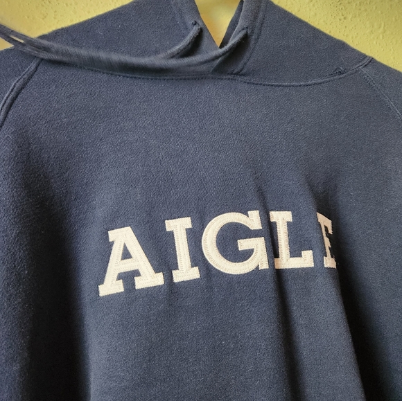 Aigle Hooded Sweatshirt Mens Size XL - Picture 3 of 6